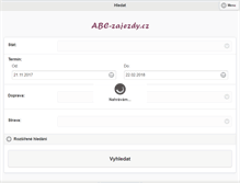 Tablet Screenshot of abc-zajezdy.cz